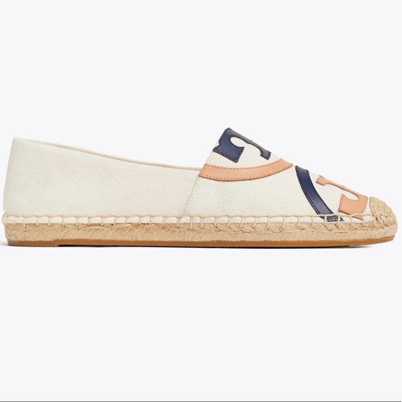NEW Tory Burch Poppy Canvas Espadrille size 7.5 - Picture 7 of 9